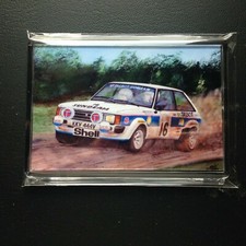 Talbot Sunbeam, RAC Rally, Henri Toivonen, clear, rigid plastic fridge magnet 