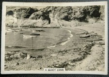 "A Quiet Cove" - Senior Service 'Coastwise' 1939 Cigarette Card (Devon)