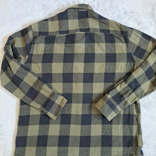 Stone Brewing Flannel Shirt Green Black Jacket Snaps Logo Large - Bild 7 von 9