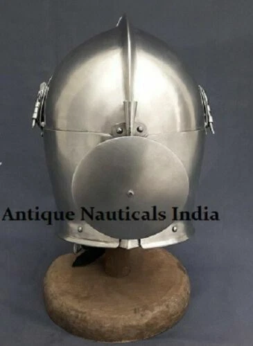 Nuevo casco medieval italiano Armet SCA LARP fantasía casco caballero armadura halloween Foto 4 de 4