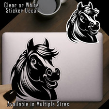 Mustang Horse Face Vinyl Decal Sticker Indoor Outdoor 4 Sizes