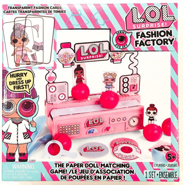 LOL Surprise Fashion Factory Fun Paper Doll Matching Game New Kids Toy Age 5+ LOL Surprise Fashion Factory Fun Paper Doll Matching Game New Kids Toy Age 5+