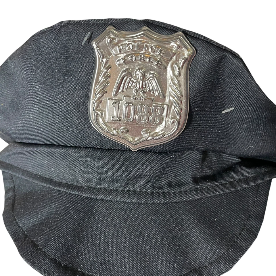 Disfraz de policía Cutie para niñas talla S vestido azul sombrero Halloween Foto 4 de 4