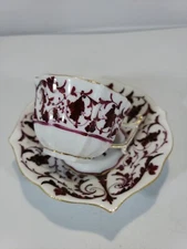 Antique Handpainted Demitasse Porcelain cup and saucer 