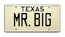 Smokey and the Bandit | Big Enos | Mr. Big | Metal Stamped Replica License Plate