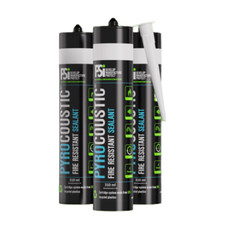 3 x PYROCOUSTIC FIRE RESISTANT SEALANT 310g