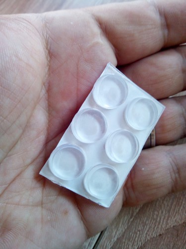 28x selbstklebend Türpuffer 12 mm - Türstopper Wand Anschlagpuffer Puffer