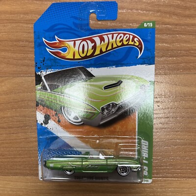 2011 Hot Wheels Treasure Hunt '63 T-BIRD Green #6/15  K60