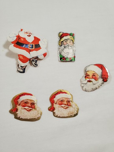 Vintage Christmas Sticker And Stamp Lot Lick And Stick Seals Paper Ephemera - Picture 4 of 9