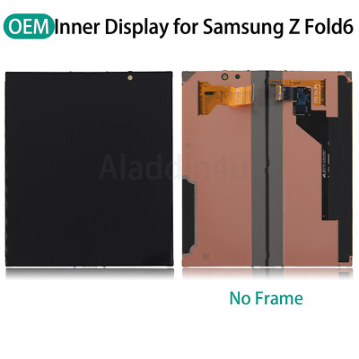 Inner LCD Touch Screen Display Assembly For Samsung Galaxy Z Fold6 SM-F956 Black