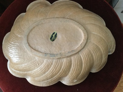 Vintage Syroco Wood Art Nouveau Dresser Trinket Tray Ivory Color Table Center - Picture 2 of 8