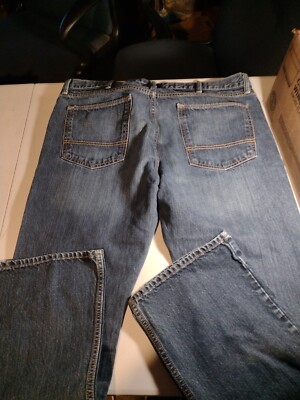Arizona Bootcut Jeans Mens 40x30 Medium Blue Denim 100% Cotton