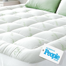 Ultra Soft King Size Mattress Topper - Viscose Made from Bamboo Pillow Top Mattr