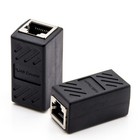2 Pcs Network Cable Connector Ethernet Extension Female Coupler LAN