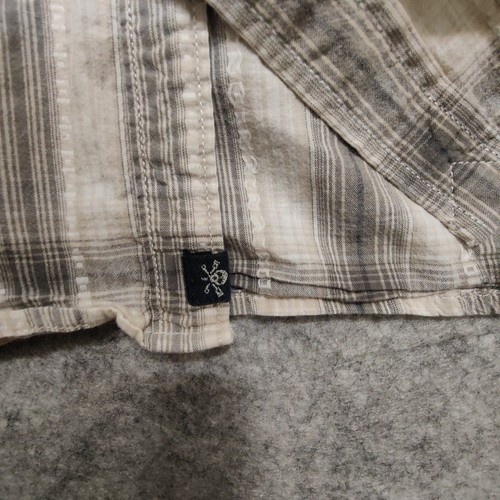 Lucky Brand Black Label Pearl Snap Mens XL Classic Fit Plaid Button Up EUC - Bild 9 von 12