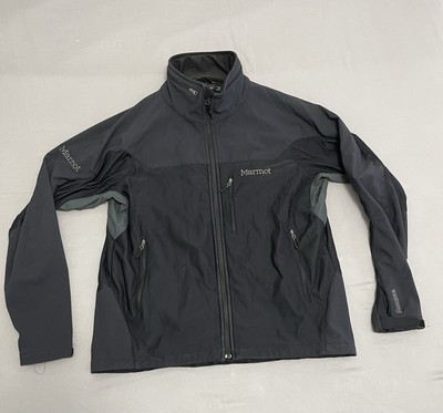 Marmot Men's Black Soft Shell Fleece Windstopper Jacket Full Zip