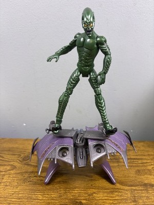 2006 Hasbro Marvel Spider-Man 3 Movie Green Goblin Figure 5  With Legends Glider