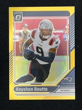 2024 Donruss Optic Kayshon Boutte #137 Gold Prizm 10/10 SSP PATRIOTS