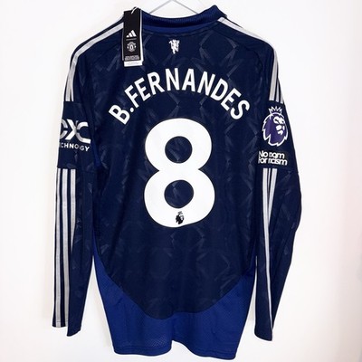Manchester United 2024/2025 BNWT Adidas Away Shirt B. Fernandes #8 Men s Medium
