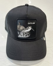 Goorin Bros Outlaw Rattlesnake Black Trucker Hat-New W/Tag-Spring 26 Collection