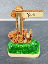 Vintage Novelty Thermometer Of Road Sign Pointing To York. Spootitques?