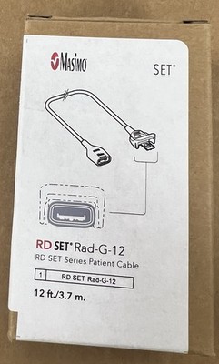 Masimo 4774 Rad-G-12 RD Set Series Patient Cable - New OEM in Box Lot 23C71