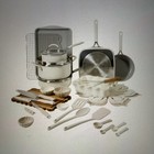 The Pioneer Woman Sutton 34pc Ceramic Nonstick Cookware and Bakeware Set - Cream