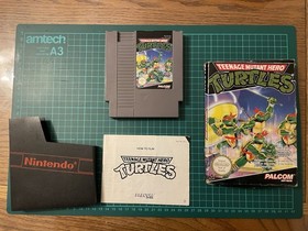 Teenage Mutant Hero Turtles Ninja NES Nintendo PAL Boxed Set with Manual