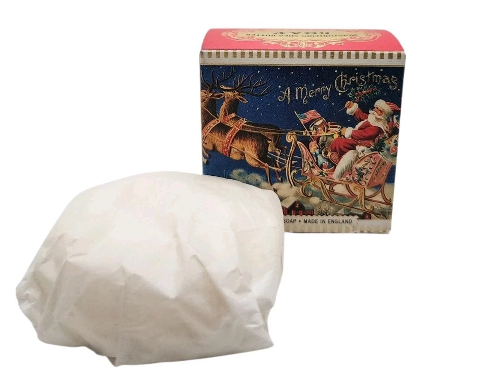 NIB Shea Butter Soap Michel Design MERRY CHRISTMAS Bar 3.5 oz Triple Milled - Image 2 of 4