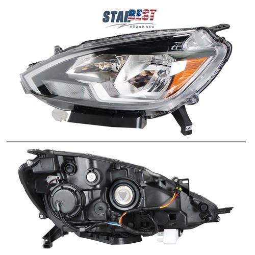 Projector Headlight Chrome Halogen For Nissan Sentra 2016-2018 Driver Left Side - Picture 4 of 10