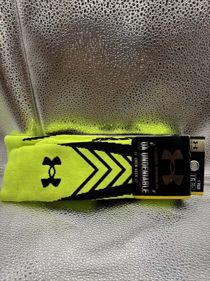 Calcetines Under Armour UA Undeniables Crew para hombre talla mediana 4-8,5 nuevos deportes gimnasio Foto 2 de 4