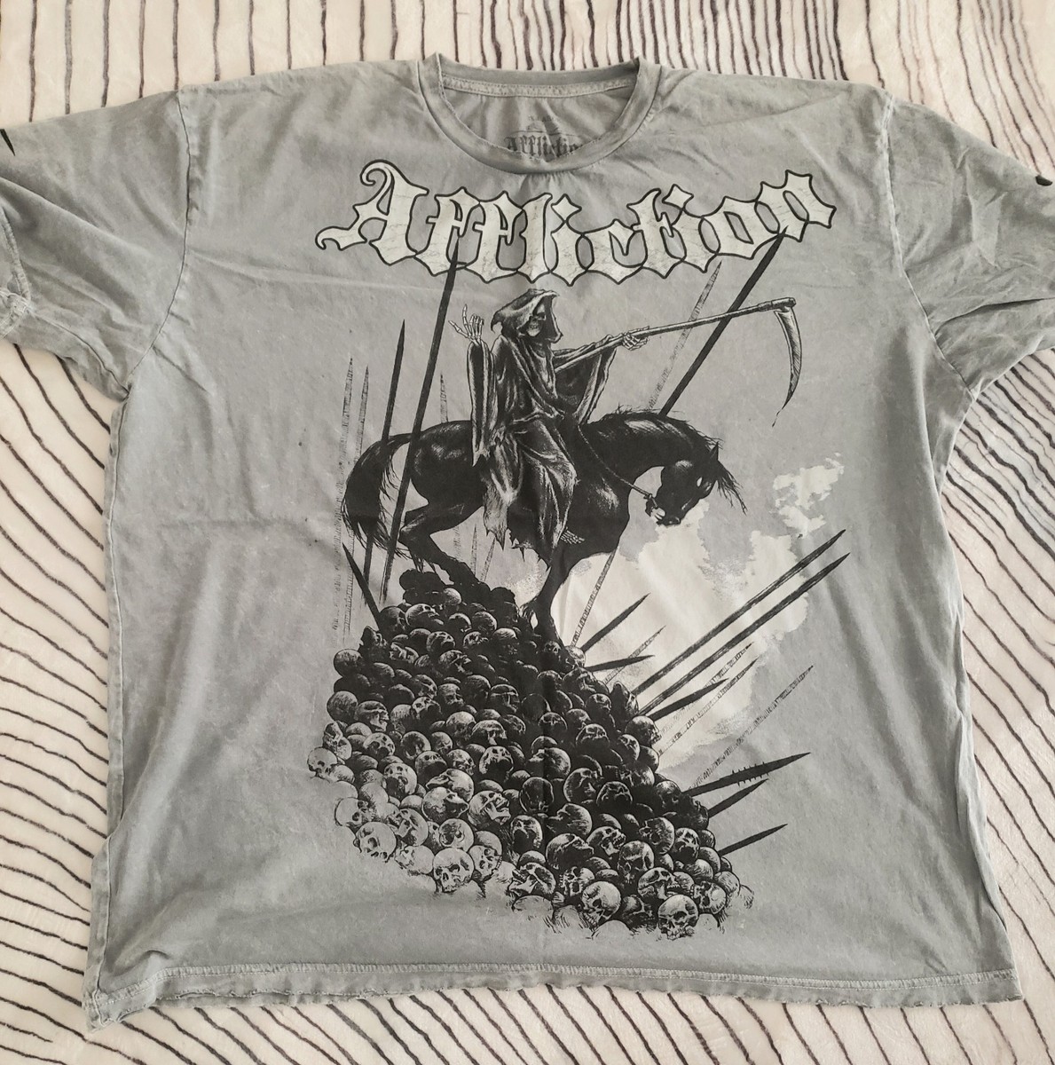 AFFLICTION SIGNATURE SERIES JOSH BARNETT VINTAGE TEE SIZE XXXL PRE