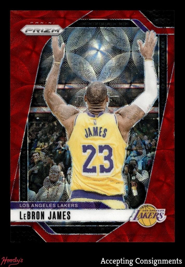 2024-25 Panini Prizm Prizms Choice Red #130 LeBron James 15/88 Lakers