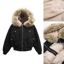 Brand New Fleece Lined Jacket Mens Winter Coat Fleece Lining Hooded Neckline
