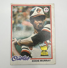 Topps 1978 Eddie Murray #36 RC All-Star Rookie Baltimore Orioles Baseball Card. rookie card picture