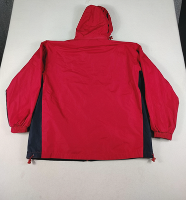 Santco Coat Alaska Jacket Mens XL Red Navy Hooded Fleece Lined
