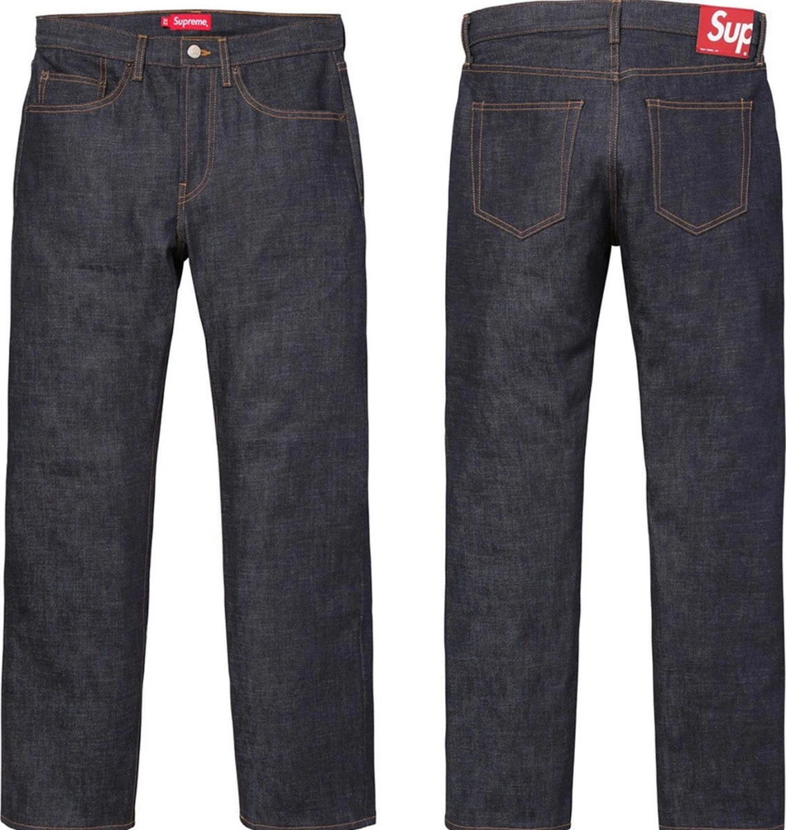 Supreme Slim Regular Size Jeans for Men for sale | eBay