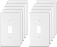 Toggle Light Switch Wall Plate Cover Single Switch Wall Plate 1-Gang Electrical