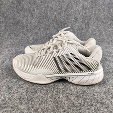 K-Swiss Shoes Mens Size 7 White Mesh Tennis Court Athletic Sneakers 06613-102