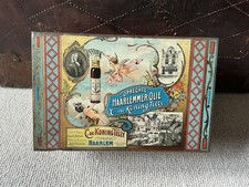 Antique Advertising Koning Tilly Haarlem Tin Box 1900 Holland