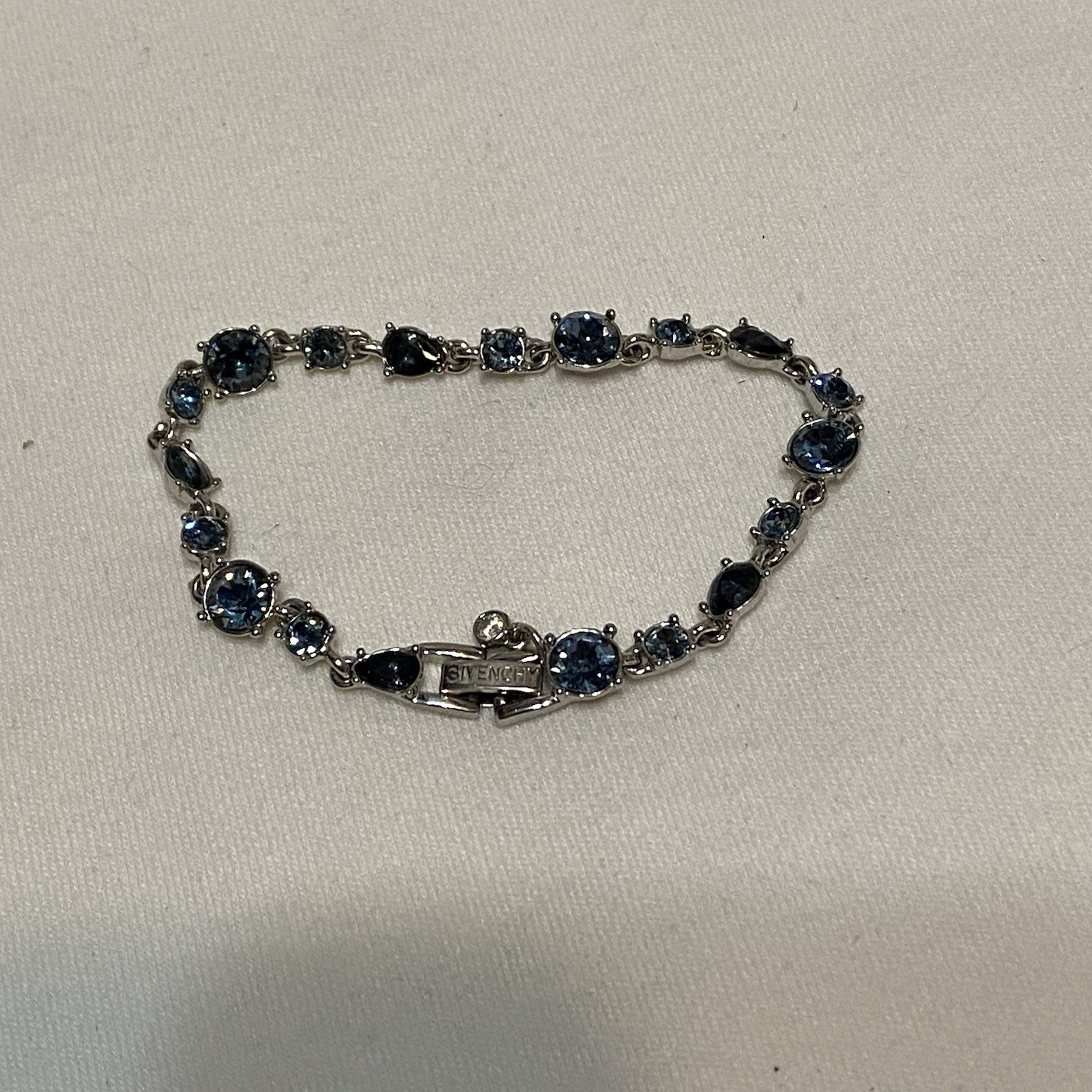 Givenchy Signed Silver-Tone Flex Bracelet Light A… - image 1