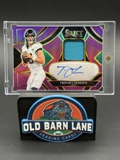 Trevor Lawrence 2025 Panini Select #SMETLE Materials AUTO Purple /49 Jaguars