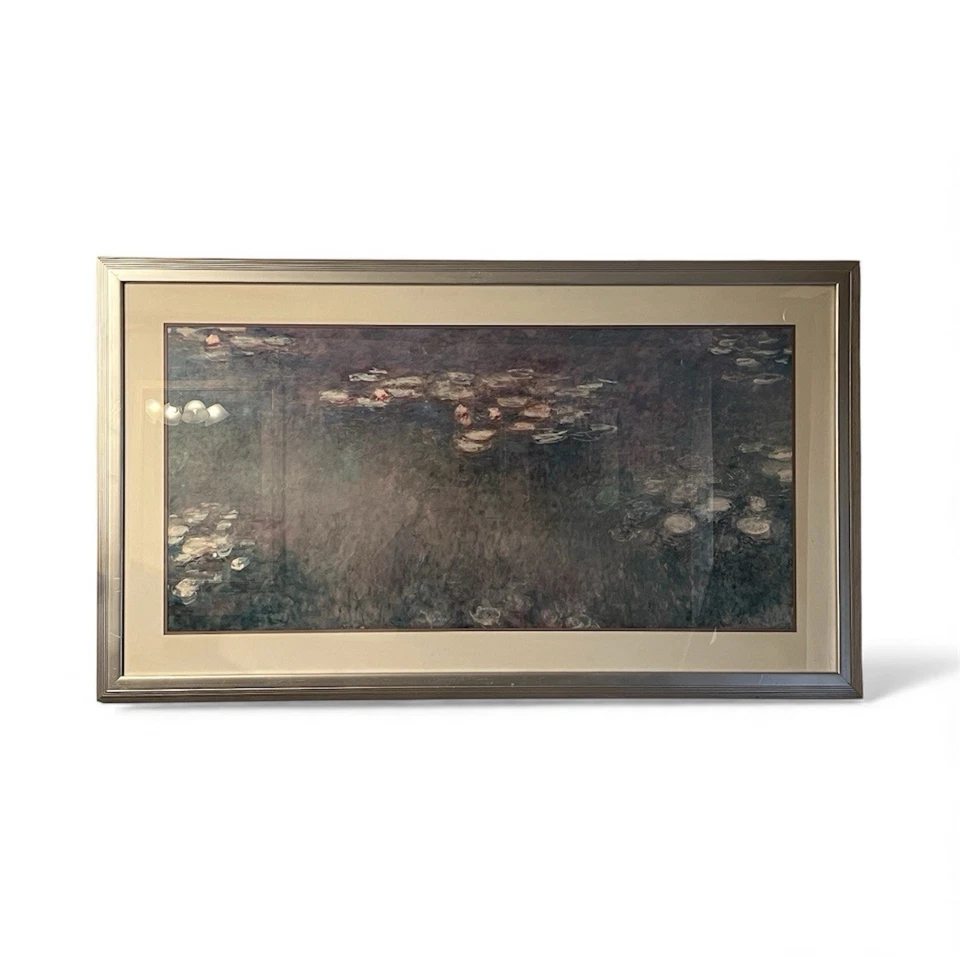 Claude Monet Water Lilies Framed Print 58”x32” Large Wall Art 1989 MMA - Image 2 of 4