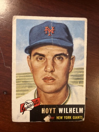 1953 Topps 151 Hoyt Wilhelm Original -  Paper Loss, Stain, Creases
