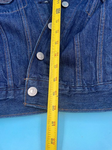 Levis Denim Vest Sleeveless Jean Jacket Dark Wash Classic Style - Picture 4 of 11