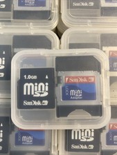 Vintage SanDisk 1GB MiniSD Card with SD Adapter