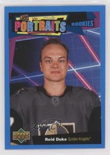 2020-21 Upper Deck UD Portraits Rookies Platinum Blue 22/25 Reid Duke #P-64 2ti