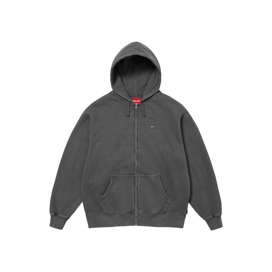 Sweat à capuche zippé Supreme Overdyed petite boîte noir   24SS