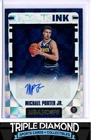 2018-19 Panini NBA Hoops Michael Porter Jr. Rookie Ink Autograph Auto i302