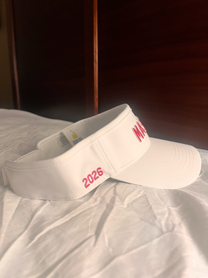 2026 Masters Visor | Embroidered Logo 2026 Masters EXCLUSIVE LADIES - WHITE - Dated VISOR Augusta  main image 3